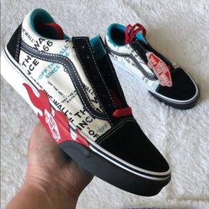 vans off the wall flame